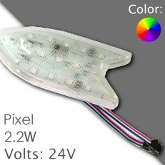 Led pixel RGB 130mm DC 24V, programmable